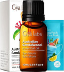 Gya Labs Australian Sandalwood Essential Oil for Skin & Hair - 0.34 Fl Oz - 100% Pure Natural Australian Sandalwood Oil for Diffuser, Aromatherapy Use & Candle Making Scent by CozyNest Decor