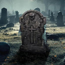 Haunted Hill Farm Tombstone Lifter by Tekky, Battery-Operated, Sound Activated Animatronic Zombie with Sound Effects and Lights for Indoor or Covered Outdoor Creepy Halloween Decoration