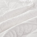 MarCielo 3-Piece 100% Cotton Oversized Bedspread Lightweight Quilt Coverlet Embroidery Farmhouse Bedding Set T0 (Bright White, Oversized Queen (100"x106")) by CozyNest Decor