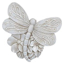 NAT & Jules Animal Character Shaped Dimensional Indoor Outdoor 11 inch Cast Resin Decorative Garden Stepping Stone, Patio, Walkway Sculpture Yard Art, Stone Grey Dragonfly by CozyNest Decor