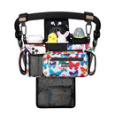TOPDesign Universal Baby Stroller Organizer, Stroller Caddy with Detachable Mesh Bag & Heightened Insulated Cup Holders & Non-Slip Secure Hooks Accessories, Fits Most Strollers (Colorful Butterfly) by TinyTreasures Baby Boutique