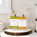 New England Stories Kitchen Cooking Oil Dispenser Set, Olive Oil and Vinegar Bottles, Soy Sauce Dispenser - 2 Pieces, Gold, Durable & Stylish Design by CozyNest Decor