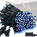 JMEXSUSS 250LED Christmas String Lights 91.5ft Extendable Green Wire Christmas Lights Outdoor Waterproof, 8 Modes LED String Lights Indoor for Tree Wedding Party Garden Patio Decoration, Blue & White by GreenHaven Gardens