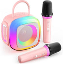 Mini Karaoke Machine for Kids Adults: Portable Karaoke Machine with 2 Wireless Mics for Home Party - Singing Karaoke Speaker Toy Gift for Girls Boys Ages 4 5 6 7 8 9 10 11 12+ Years Old Birthday by TinyTreasures Baby Boutique