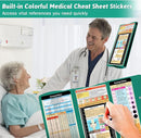 Nursing Clipboard Foldable Clipboard Medical: Edition Cheat Sheets Aluminum 3 Layers Foldable Clipboards Nursing Pocket Size Profile Clip Nurse Clipboards Notepad for Nurses Students and Doctors by TinyTreasures Baby Boutique