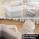 OIAHOMY Storage Basket, Woven Baskets for Storage, Cotton Rope Basket for toys,Towel Baskets for Bathroom - Pack of 3, Gradient Gray by CozyNest Decor