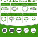 17" Tall Raised Garden Beds Outdoor - Galvanized Aluminum-Magnesium Stainless Steel Durable Metal Planter Box for Growing Plants, Vegetables, Flowers, Fruits (Deep Grey) by GreenHaven Gardens