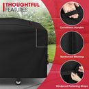 Unicook 75 Inch Griddle Cover for Blackstone 36 Inch Cooking Station with Hood, Large Flat Top Grill Cover with Sealed Seam, Heavy Duty Waterproof, Includes Support Pole by GreenHaven Gardens