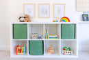 NaturalCozy 13x15x13 Kallax Storage Cubes Bins, 3 Pack | Cotton Rope Cube Storage Bin Woven Baskets for Organizing | Kallax Insert Storage Baskets for Shelves Organizer, Kids Toy, Closet Baby Nursery by TinyTreasures Baby Boutique