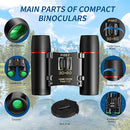 PISEZ 30X60 Compact Binoculars for Adults and Kids，Lightweight Foldable Easy Focus Small Binoculars for Bird Watching Hunting Concert Traveling Theater Opera Sightseeing by TinyTreasures Baby Boutique