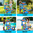 CozyBomB™ Water Table for Toddlers 3-5 | Outdoor Toys Water Play Table, Magnetic Fishing Toy Game, Summer Splash Pond Showers Sand Activity, Sensory Party Birthday Gift Kids Ages 4-8 9-12 (5-Tiers) by TinyTreasures Baby Boutique