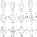 12Pcs Clear Crystal Suncatchers Prisms DIY Kit,Glass Suncatchers Hanging Crystals Ornament,Sun Catcher with Glass Beads,Prisms Rainbow Pendant for Window Home Office Garden Decoration by GreenHaven Gardens