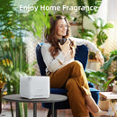 ASAKUKI Essential Oil Diffuser, Multifunctional Ultrasonic Aromatherapy Fragrant Oil Vaporizer Humidifier with Timer, Auto-Off Safety Switch, and 7 LED Light Colors, 700 ml (White) by TinyTreasures Baby Boutique