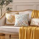patdrea Design Yellow Linen Throw Pillow Covers Pack of 4, French Square Lumbar Round Pillowcase, Soft Durable Cushion Cases Pillowcase for Couch Bedroom Car Living Room 4 PCS by CozyNest Decor