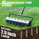 Rolling Lawn Aerator with 42 Spikes, No Assembly Required, Heavy-Duty Manual Lawn Tool for Soil Loosening and Grass Root Growth, Garden Yard Aeration Tool by GreenHaven Gardens
