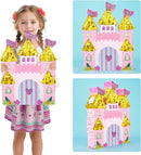 WERNNSAI Princess Castle Piñata - Princess Birthday Party Decorations Pink Princess Piñata with Blindfold and Bat for Birthday Girls Family Game Princess Theme Birthday Party Supplies 16.4” x 12.4” by TinyTreasures Baby Boutique