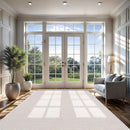 CAMILSON Easy Jute Rug 9x12, Indoor Outdoor Off-White Farmhouse Area Rugs for Living Room Patio and Kitchen Rug, Solid Woven Design, Easy-Cleaning, Washable Outside Carpet Alfombras (9 x 12) by CozyNest Decor