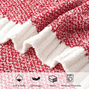 MIULEE Red Super Soft Throw Blanket for Couch, Cozy Fluffy Warm Blankets Lightweight Knit Throw Blankets for Sofa, Bed, Chair, Living Room, Camping, Picnic, 60 x 80 inch by CozyNest Decor