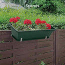 GROWNEER 6 Packs 17 Inches Green Flower Window Box Plastic Vegetable Planters Long Pots with 15 Pcs Plant Labels for Outdoor Indoor Windowsill Patio Garden Home Decor Porch by GreenHaven Gardens