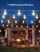 25Ft LED Outdoor String Lights, G40 Globe Patio String Lights Waterproof with 27 Shatterproof Bulbs, Hanging Outdoor Christmas Decorations Lights for Backyard Garden Bistro Wedding Party Decor, White by TinyTreasures Baby Boutique