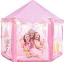 Princess Tent for Kids - 55" X 53" with Led Star Lights - Princess Toys - Toddler Play Tent Without Rug - Playhouse, Castle by TinyTreasures Baby Boutique