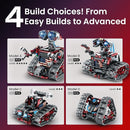 Sillbird Robot Building Kit with Remote Control Gifts for Kids Boys Ages 8-12, STEM Coding Robotic Technic Tracked Racer Car Toys for Birthday - Build 4in1 Model with 631 Pieces by TinyTreasures Baby Boutique