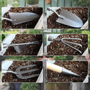 Japanese Gardening Tools Set, 6 Pcs Garden Tools Set, Black Painted Stainless Steel Heavy Duty Gardening Tools Kit, Hand Trowel, Dibble, Hand Rake, Weeder, Transplanter and Hand Folk… by GreenHaven Gardens