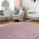 BALAPET Thick Memory Foam 50x50 Play Mat for Playpen, Super Soft Velvet Portable Baby Playpen Mat for Kids Toddler Crawling and Play, Non-Slip Bottom Playmat, Pink by TinyTreasures Baby Boutique