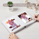 Photo Album 5x7 with Writing Space Linen Cover 5x7 Photo Album Book Holds 20 Photos Ideal for Wedding Theme-Album and Baby Photo Albums (Beige,20 Pockets) by TinyTreasures Baby Boutique