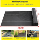 Driveway Fabric - 5x500 ft Heavy Duty 4OZ French Drain Fabric for Erosion Control & Landscape Weed Barrier by GreenHaven Gardens