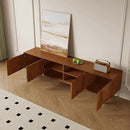 Mid-Century Modern TV Stand, 71'' Walnut TV Stand with Storage, Wooden TV Consoles Entertainment Center TV Table for Living Room, Bedroom by CozyNest Decor