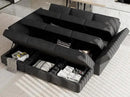 Belffin Modular Sectional Sleeper Sofa Couch with Storage Ottoman Convertible Sectional Couches for Living Room Terry Reversible Chaise. Black Sofa by CozyNest Decor