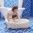 Mink Newborn to Toddler Bath Tub,Inflatable Baby Bathtub with Built-in Air Pump,Portable Travel Shower Basin with Back Support, Deflates and Folds Easily (Bear tub) by TinyTreasures Baby Boutique