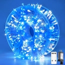 JMEXSUSS Blue and White Christmas Lights Outdoor, 8 Modes 400 LED Christmas String Lights Indoor,132ft LED Lights Plug in for Christmas Tree Party Decorations by GreenHaven Gardens