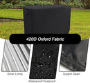Kingling Outdoor Prep Table Covers, Waterproof Stainless Steel Table Cover Metal Table Cover Protection for Patio Kitchen Prep/Work Tables - 60''L x 30''W x 34''H by CozyNest Decor