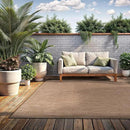 Washable Indoor Outdoor Rug 6x9 Weather Resistant Area Rugs Modern Solid Jute Rug for Porch Deck Balcony Backyard Patio Outside Carpet (6 X 9 Jute Beige) by CozyNest Decor