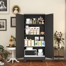 White Metal Storage Cabinet, 61" Steel Cabinets for Home Office, Kitchen Pantry Storage Cabinet with Doors and 3 Adjustable Shelves, Tool Cabinet, for Office, Home, Garage, School by CozyNest Decor