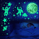 1017Pcs Glow in The Dark Stars for Ceiling Glow in The Dark Moon and Space Wall Decals Luminous Astronaut Universe Planet Galaxy Wall Stickers for Kids Boys Girls Bedroom Green by TinyTreasures Baby Boutique
