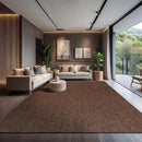 CAMILSON Easy Jute Rug 10x14, Indoor Outdoor Brown Color Fiber Area Rugs for Living Room Patio and Kitchen Rug, Solid Boho Woven Design, Easy-Cleaning, Washable Outside Carpet Alfombras (10 x 14) by CozyNest Decor