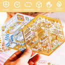 DIY 3D Sticker Scene, 6 Sets of Cute Miniature Isometric Stickers for Kids Adult Therapy Scenes Sticker Reuseable and Waterproof Stickers for Girl by TinyTreasures Baby Boutique