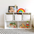 NaturalCozy Storage Cubes 9”x9”x7”Cotton Rope Woven Baskets for Organizing 3-Pack | 9 Inch Cube Storage Bin | Small Basket for Shelf Nursery, Pantry, Decorative Plant, Bathroom Closet, Toy Gift by TinyTreasures Baby Boutique