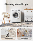AMADA HOMEFURNISHING Washable Entry Rug, 2x3 Modern Abstract Rug with Short Pile and Non-Slip Backing, Small Rug with Abstract Pattern for Entryway, Kitchen and Living Room, Brown by TinyTreasures Baby Boutique