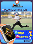 Kids Smart Watch for Boys Girls 6-12 with Pedometer Audio Book Camera Music Player Present Birthday Christmas (Silver Frame Orange)… by TinyTreasures Baby Boutique