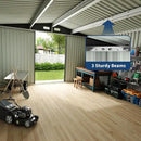 6x8 FT Metal Storage Sheds Outdoor, Metal Yard Sheds MetalGarden Shed Kit, MetalTool Shed with Lockable Door, Utility Buildings with Air Vent for Backyard Garden Patio Lawn by GreenHaven Gardens