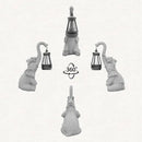 Solar Powered Outdoor Figurine Lights, 10 Inch Waterproof Animal Elephant Statue Light, Suitable for Decorations for Patio, Balcony, Lawn, Courtyard, Etc.(Trunk) by GreenHaven Gardens