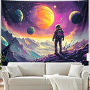 BVBOX Astronaut Space Blacklight Tapestry 79"x59", UV Reactive Astronaut Universe Galaxy Planet Glow in Dark Tapestries, Black Light Neon Upright Poster Wall Hanging Backdrop Decor for Bedroom Living Room by CozyNest Decor