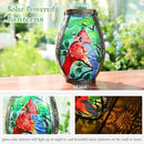 MUMTOP Solar Lanterns Outdoor Waterproof Cardinal Bluebird Solar Powered LED Lights Hanging Solar Lantern Metal Decorative for Patio Table Garden Outside Yard Backyard by GreenHaven Gardens
