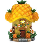 Fairy House Pineapple-Solar Garden Statues-Outdoor Decor - Fairy Garden Accessories for Porch Backyard Yard Lawn Flower Bed Decor by GreenHaven Gardens