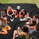 PHF 100% Cotton Waffle Weave Blanket Oversized King for Bed 120"x120"- Giant Big Lightweight Blanket 10'x10' for Bed Sofa - Aesthetic Extra Large Washed Cotton Soft Blanket - Black by CozyNest Decor