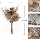 2 Pack Boho Artificial Flowers Plants Bouquet Decoration 13.8inch, Fake Plastic Brown Eucalyptus and Beige Grasses, Faux Floral Arrangement for Wedding Centerpieces Party Home Fall Decor by CozyNest Decor